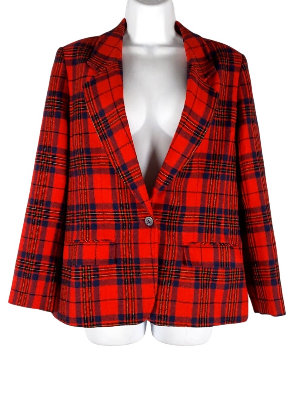 Vintage Pendleton Plaid Wool Jacket 